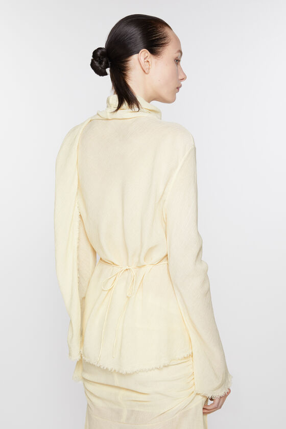 (image for) Eco-Conscious Crepe scarf blouse